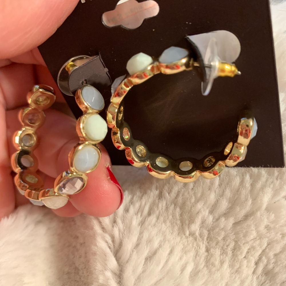 Anne Klein hoop earringss nwt - Picture 5 of 6